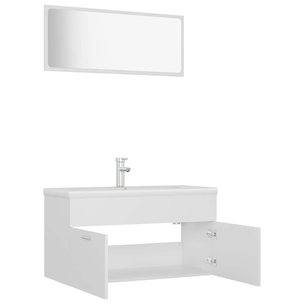 Bathroom Furniture Set White 3070883