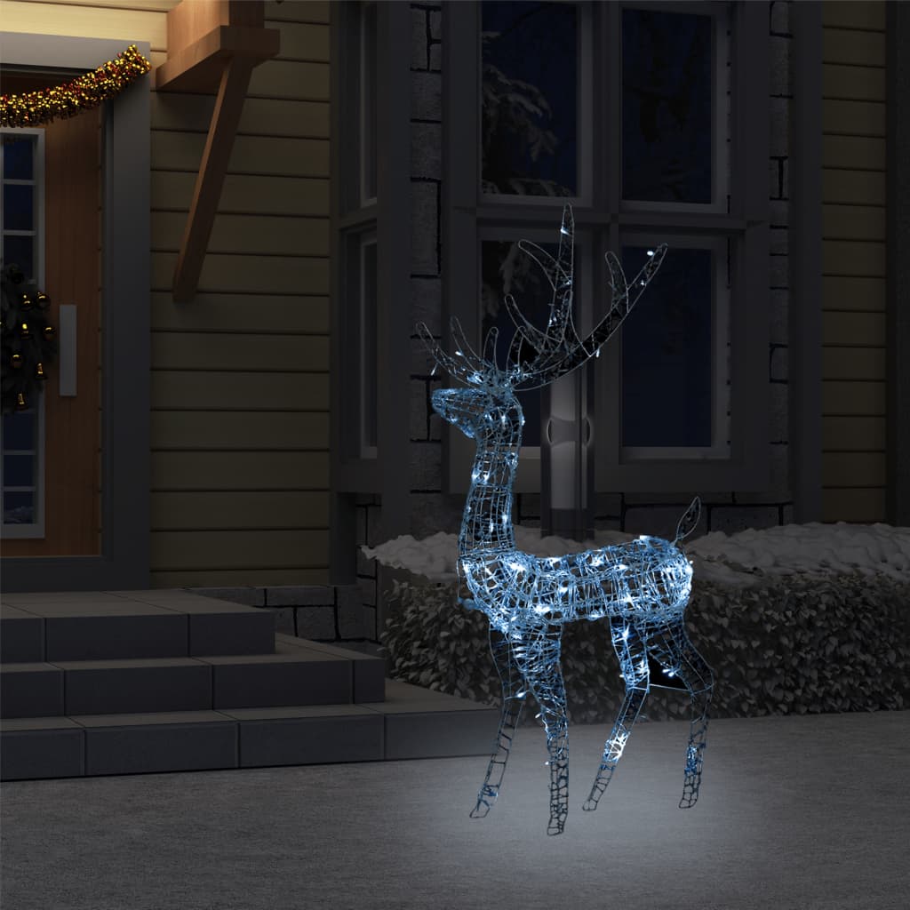 Acrylic Reindeer Christmas Decoration Leds Warm Whit 329781