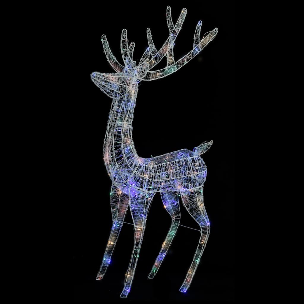 Acrylic Reindeer Christmas Decoration Leds Warm Whit 329781