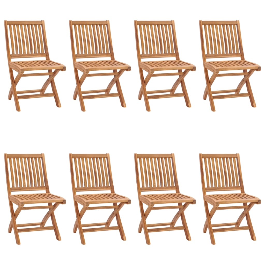 Folding Patio Chairs With Cushions Solid Teak Wood B 3072880