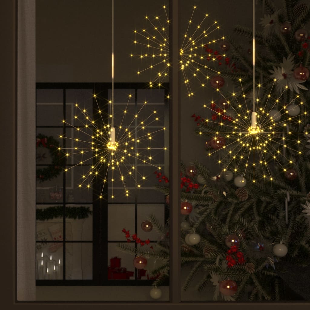 Outdoor Christmas Firework Light Warm Leds White 328596