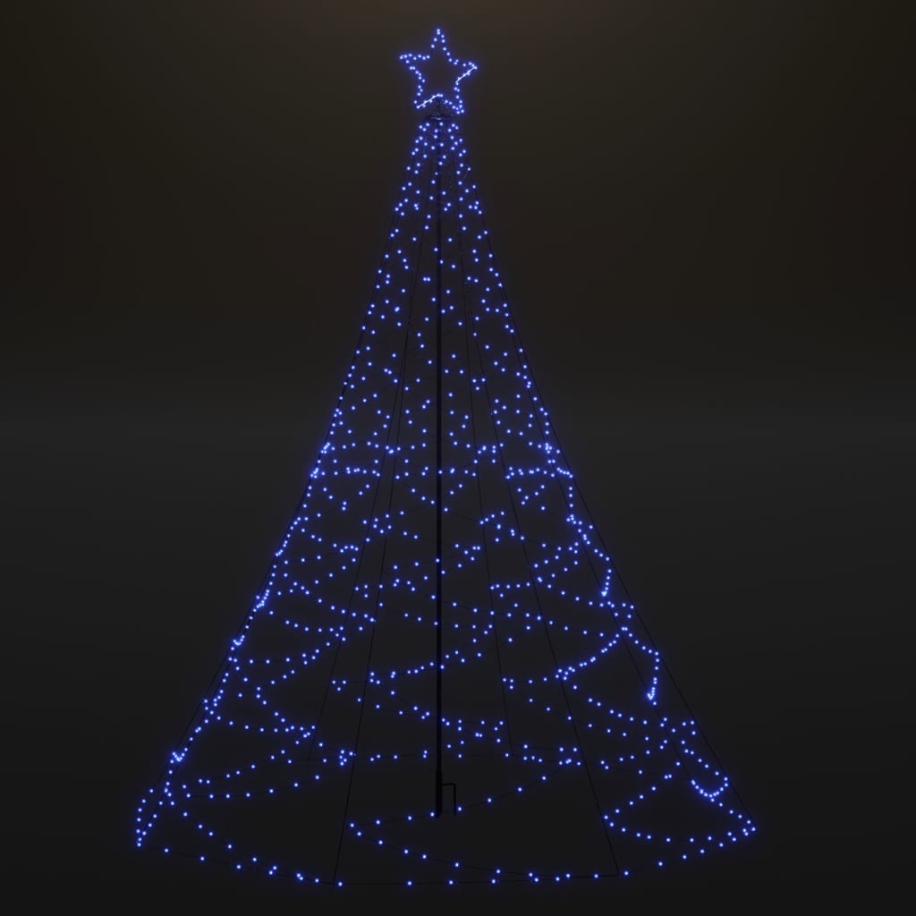 Christmas Tree With Metal Post Leds Colorful Multico 328631