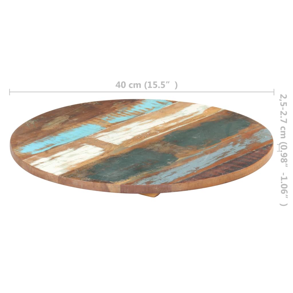 Table Top Solid Reclaimed Wood Multicolour 328380