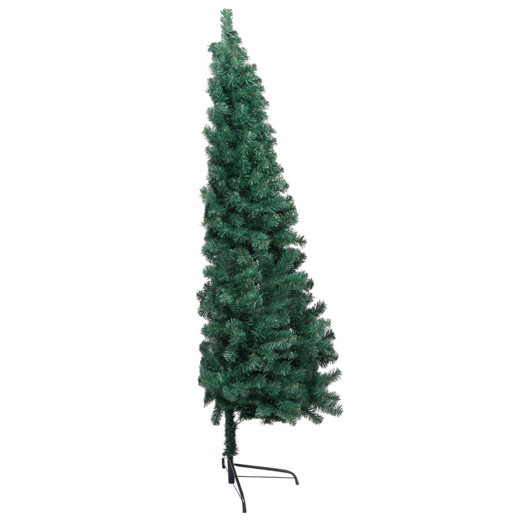 Artificial Half Christmas Tree With Led Stand Pvc Gr 3077391