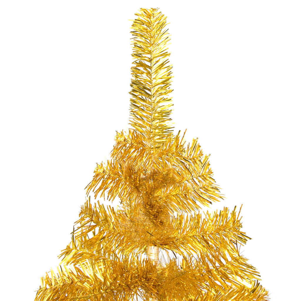 Artificial Christmas Tree With Leds Stand Pet Gold 3077431