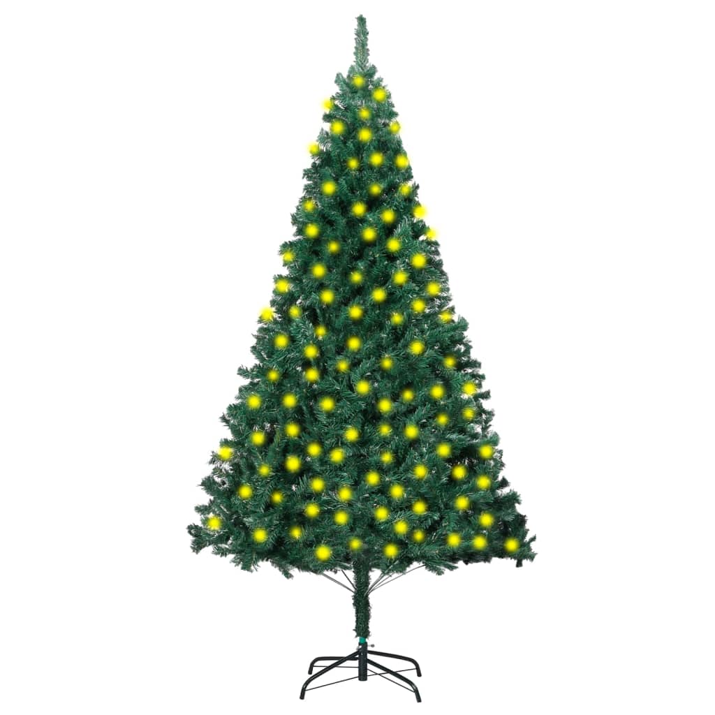 Artificial Christmas Tree With Leds Thick Branches G 3077450