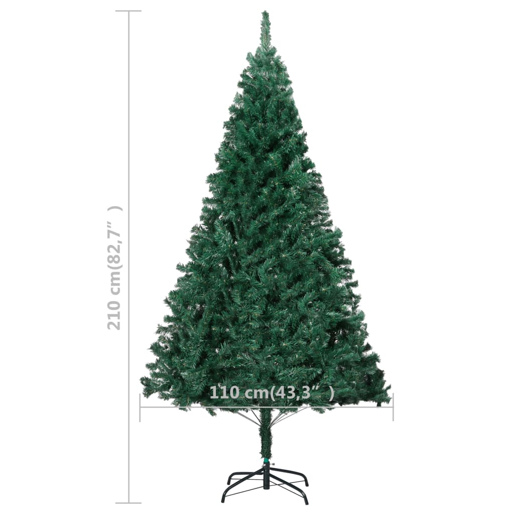 Artificial Christmas Tree With Leds Thick Branches G 3077450