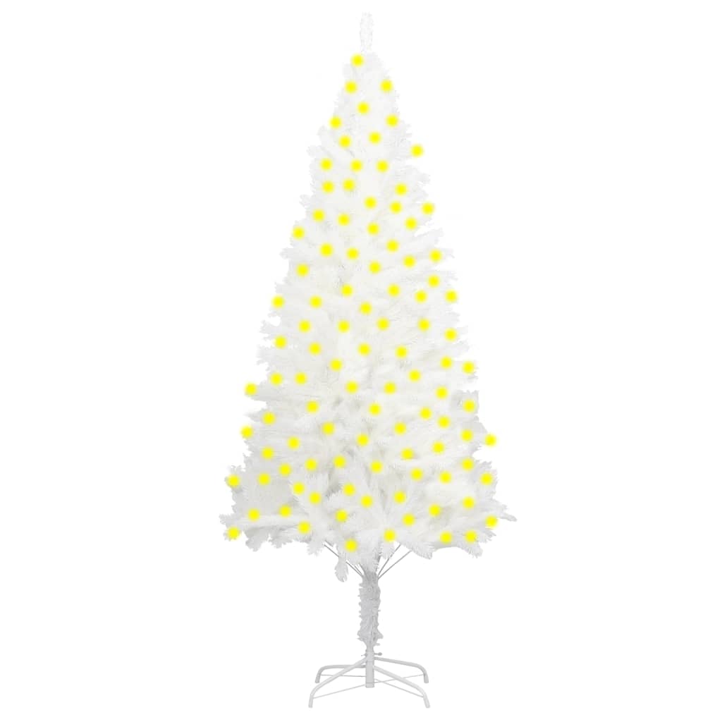 Artificial Christmas Tree With Leds White 3077460