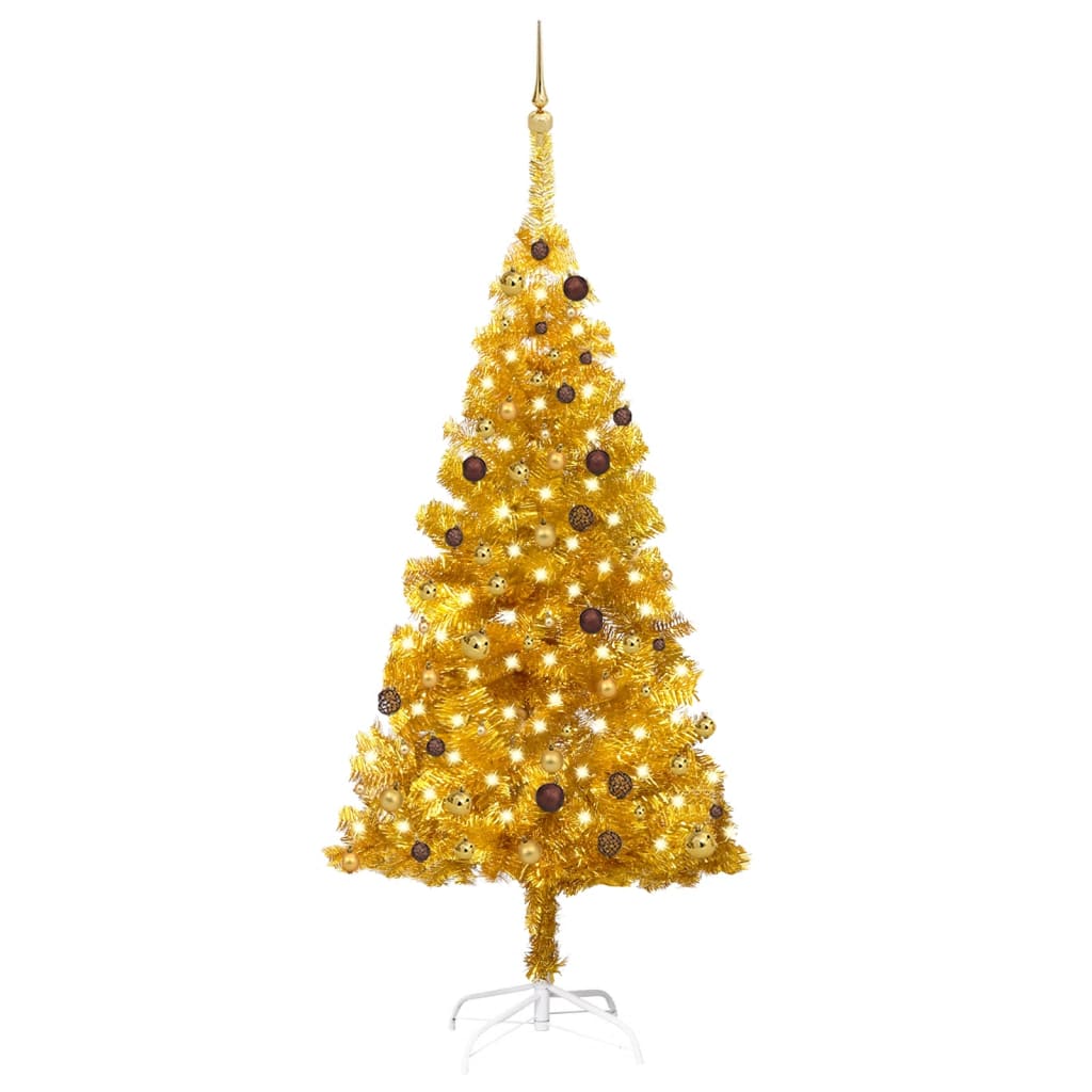Artificial Christmas Tree With Leds Ball Set Pet Gol 3077520