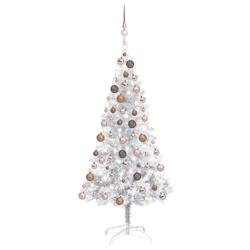 Artificial Christmas Tree With Leds Ball Set Gold Pe 3077603