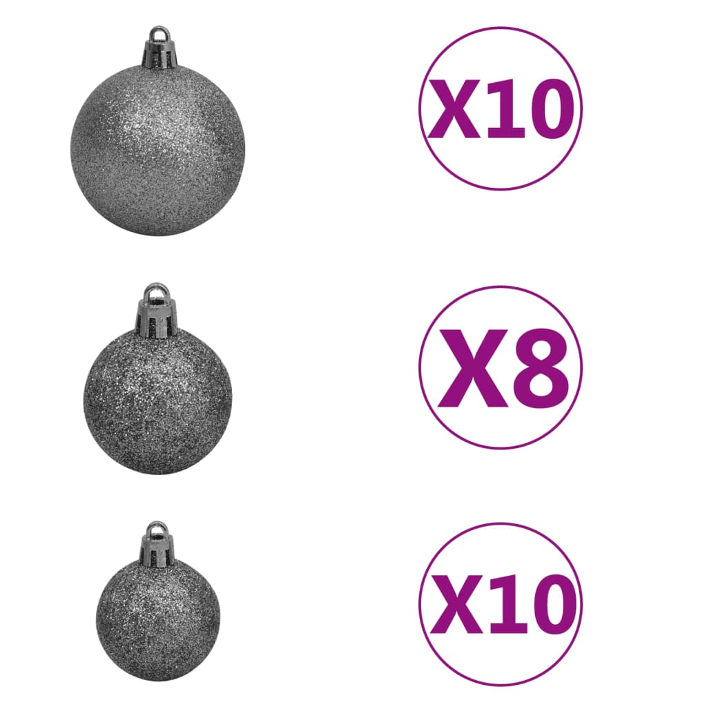 Nordmann Fir Artificial Christmas Tree Led Ball Set 3077730