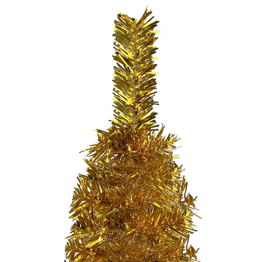 Slim Christmas Tree With Leds Gold 3078003