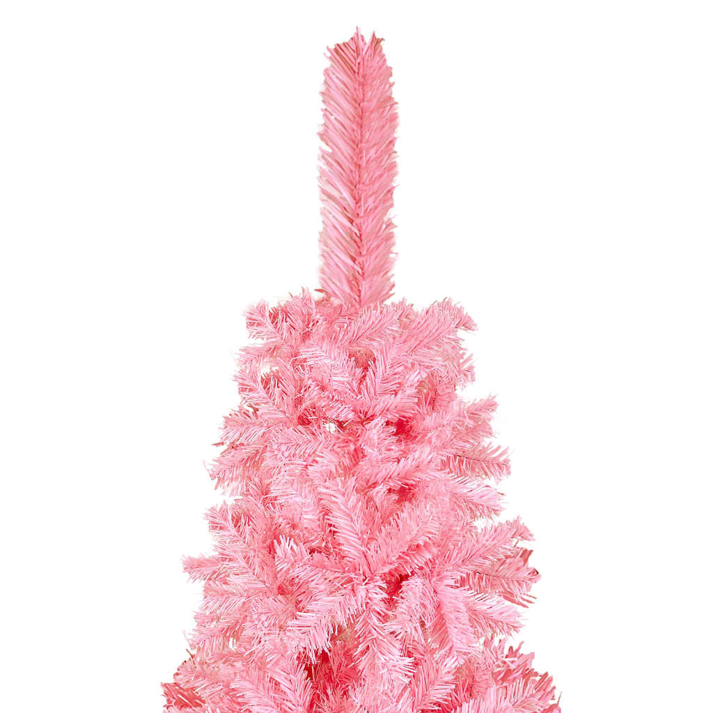 Slim Christmas Tree With Leds Ball Set Pink Pink and 3078110