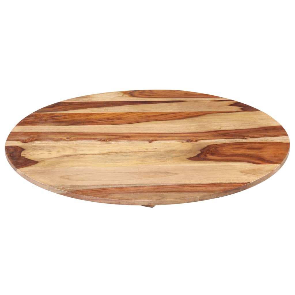 Table Top Solid Sheesham Wood Round Brown 327488