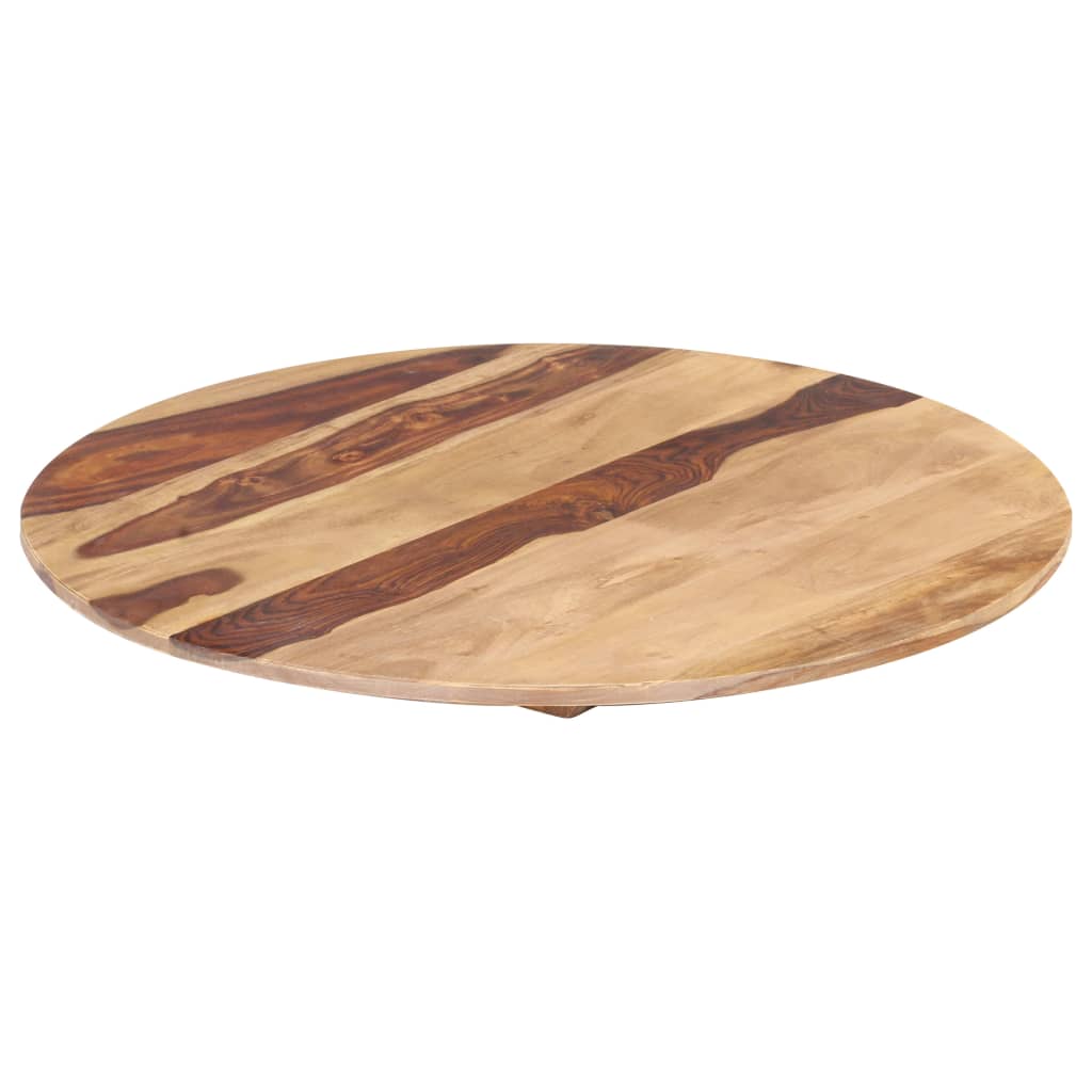 Table Top Solid Sheesham Wood Round Brown 327490