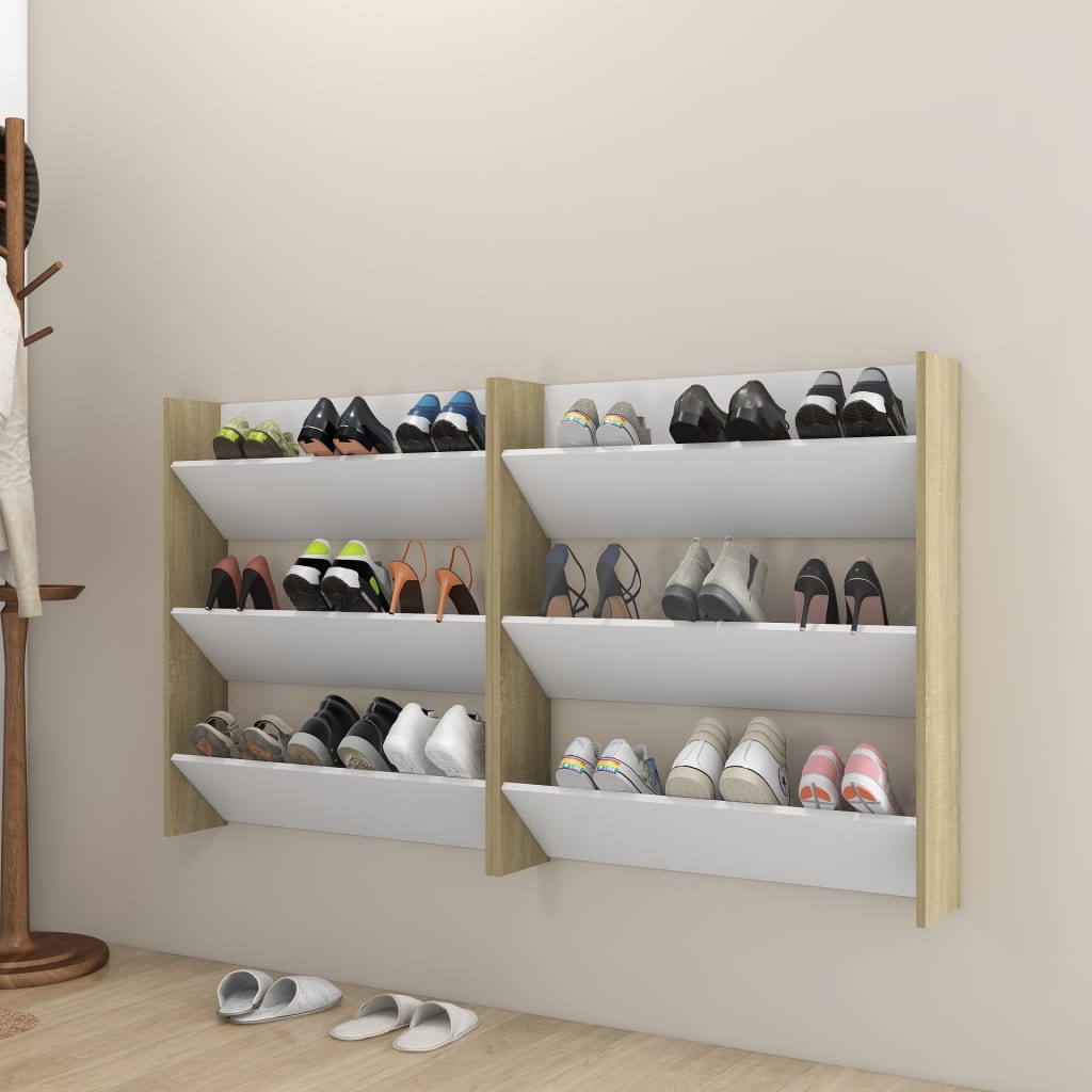 Wall Shoe Cabinets Black 806780