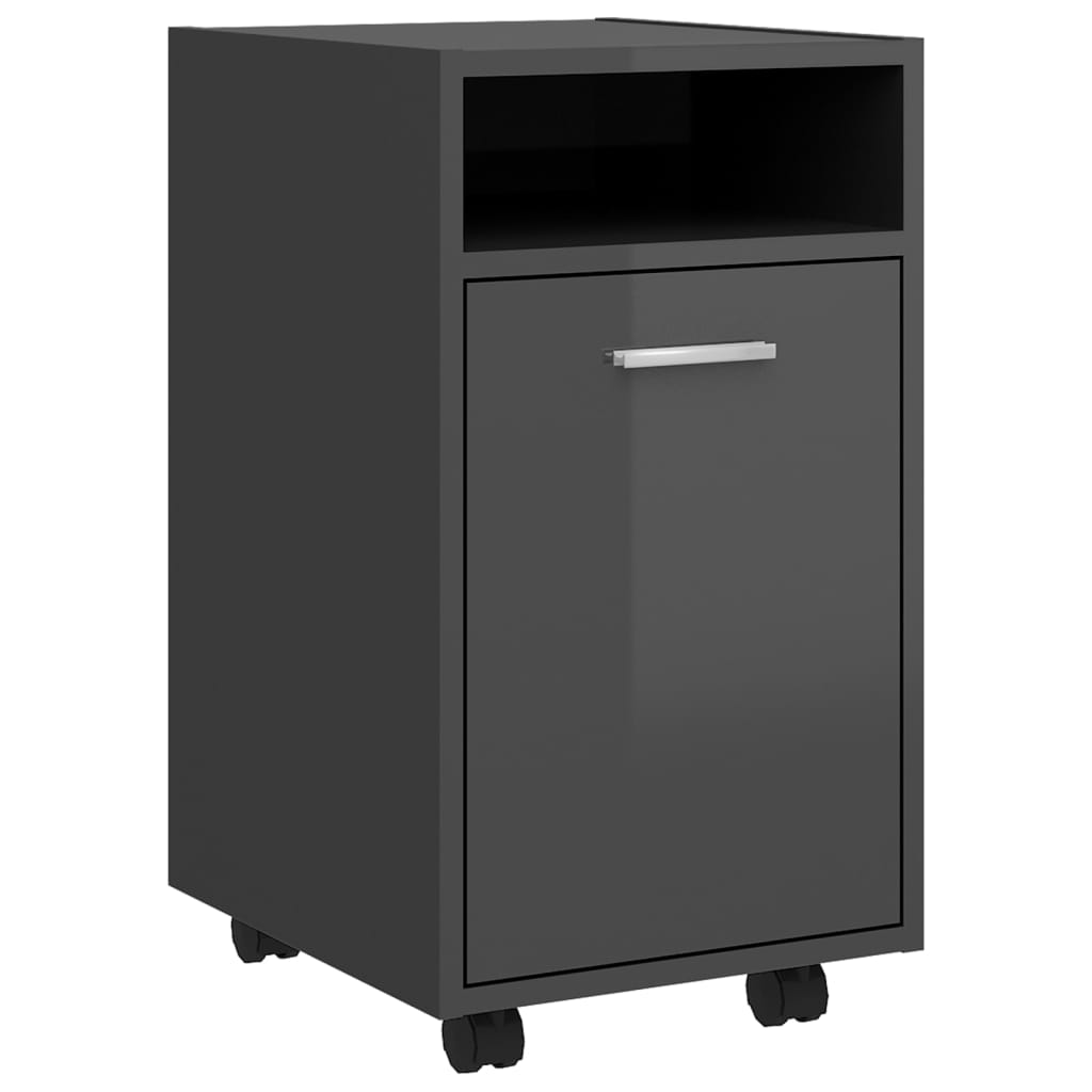 Side Cabinet With Wheels Sonoma Oak Brown 803050
