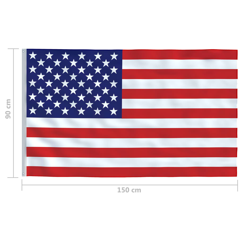 Us Flag And Pole Aluminum 3080269